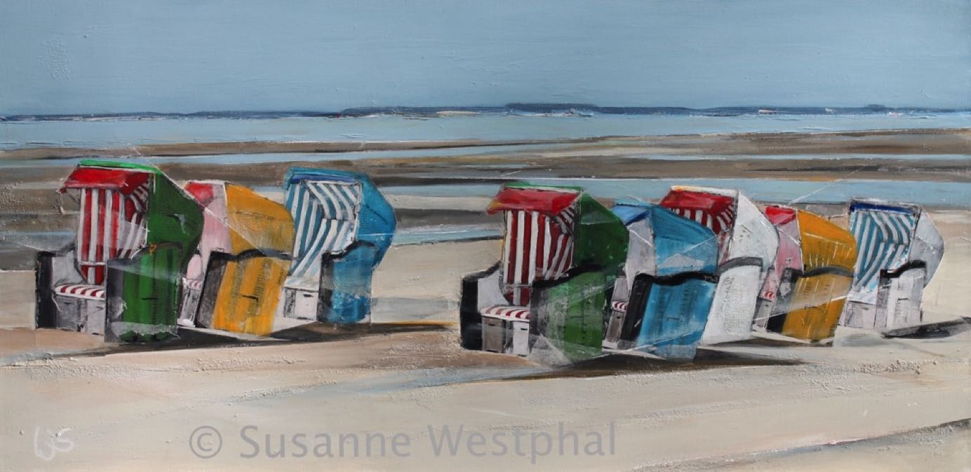 Summertime 80cm x 40cm Landschaftsbild in der Galerie Susanne Westphal - Maritime Kunst